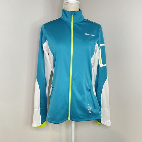 Pearl Izumi Infinity Softshell Jacket Blue Waterproof Windproof Zip Up Lg Bike - Picture 2 of 16